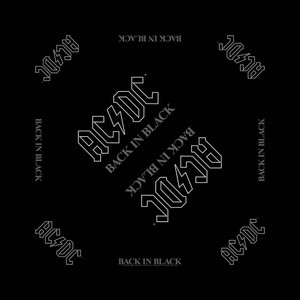 AC/DC Unisex Bandana: Back in Black (Black) AC/DC Unisex Bandana: Back in Black (Black)