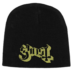 Ghost Unisex Beanie Hat: Logo (Black)