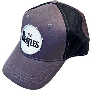 The Beatles Unisex Baseball Cap: Drum Logo (Black & Charcoal Grey) (2-Tone) The Beatles Unisex Baseball Cap: Drum Logo (Black & Charcoal Grey) (2-Tone)