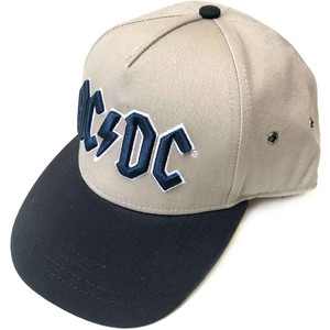 AC/DC Unisex Snapback Cap: Navy Logo (Black & Sand) AC/DC Unisex Snapback Cap: Navy Logo (Black & Sand)