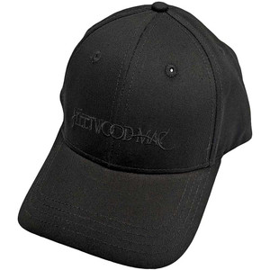 Fleetwood Mac Unisex Baseball Cap: Text Logo (Black)