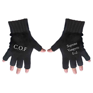 Cradle Of Filth Unisex Fingerless Gloves: Supreme Vampiric (Black) Cradle Of Filth Unisex Fingerless Gloves: Supreme Vampiric (Black)