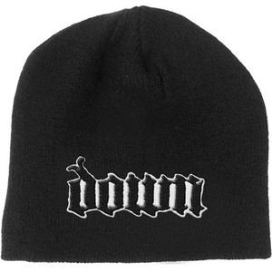 Down Unisex Beanie Hat: Logo (Black)