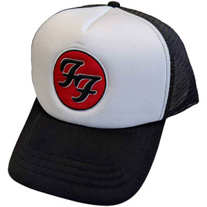 Foo Fighters Unisex Mesh Back Cap: FF Logo (Black & White) Foo Fighters Unisex Mesh Back Cap: FF Logo (Black & White)