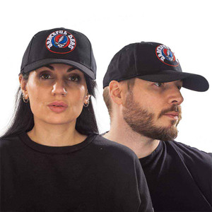 Grateful Dead Unisex Baseball Cap: Steal Your Face Logo 1 (Black)
