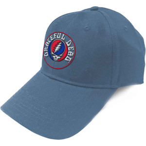 Grateful Dead Unisex Baseball Cap: Steal Your Face Logo (Denim Blue)