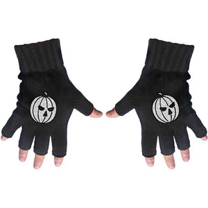 Helloween Unisex Fingerless Gloves: Pumpkin (Black) Helloween Unisex Fingerless Gloves: Pumpkin (Black)
