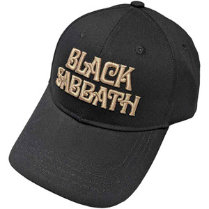 Black Sabbath Unisex Baseball Cap: Text Logo (Black) Black Sabbath Unisex Baseball Cap: Text Logo (Black)