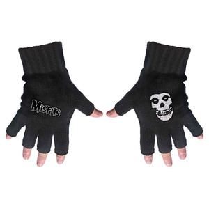 Misfits Unisex Fingerless Gloves: Logo & Fiend (Black) Misfits Unisex Fingerless Gloves: Logo & Fiend (Black)