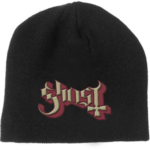 Ghost Unisex Beanie Hat: Logo Red & Gold (Black) Ghost Unisex Beanie Hat: Logo Red & Gold (Black)