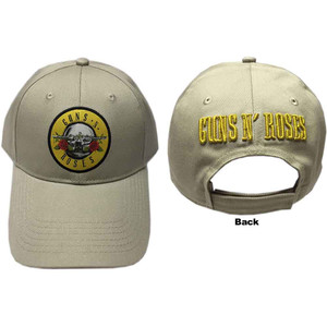 Guns N' Roses Unisex Baseball Cap: Circle Logo (Sand) Guns N' Roses Unisex Baseball Cap: Circle Logo (Sand)