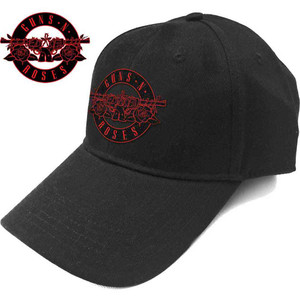 Guns N' Roses Unisex Baseball Cap: Red Circle Logo (Black) Guns N' Roses Unisex Baseball Cap: Red Circle Logo (Black)