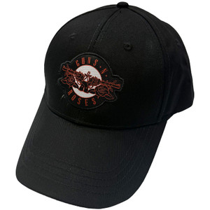 Guns N' Roses Unisex Baseball Cap: Red Circle Logo (Black)