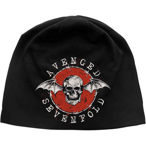 Avenged Sevenfold Unisex Beanie Hat: Distressed Bat (Black)
