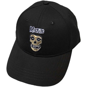 Misfits Unisex Baseball Cap: Logo & Gold Fiend (Black) Misfits Unisex Baseball Cap: Logo & Gold Fiend (Black)