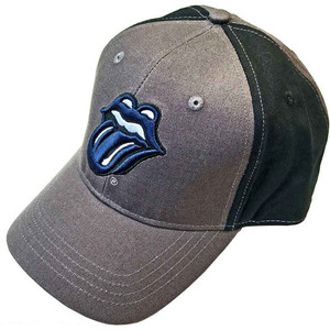 The Rolling Stones Unisex Baseball Cap: Navy Tongue (Charcoal Grey & Black) (2-Tone) The Rolling Stones Unisex Baseball Cap: Navy Tongue (Charcoal Grey & Black) (2-Tone)