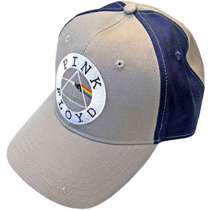 Pink Floyd Unisex Baseball Cap: Circle Logo (Grey & Navy Blue) (2-Tone) Pink Floyd Unisex Baseball Cap: Circle Logo (Grey & Navy Blue) (2-Tone)