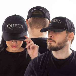 Queen Unisex Baseball Cap: Sonic Silver Logo (Black) Queen Unisex Baseball Cap: Sonic Silver Logo (Black)