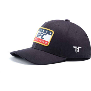 Tokyo Time Unisex Baseball Cap: UFC Rectangle Flag (Navy Blue) Tokyo Time Unisex Baseball Cap: UFC Rectangle Flag (Navy Blue)