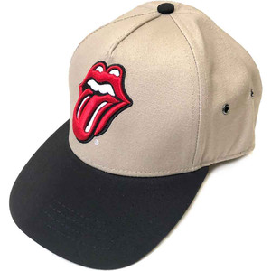The Rolling Stones Unisex Snapback Cap: Classic Tongue (Black & Sand) The Rolling Stones Unisex Snapback Cap: Classic Tongue (Black & Sand)