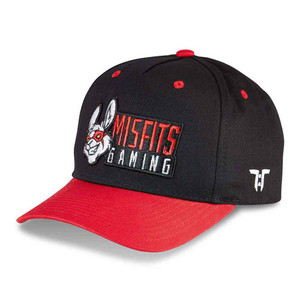 Tokyo Time Unisex Baseball Cap: Misfits Gaming Red Peak (Black & Red) Tokyo Time Unisex Baseball Cap: Misfits Gaming Red Peak (Black & Red)