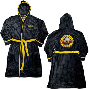 Guns N' Roses Unisex Bathrobe: Classic Logo (Black) (Back Print) Guns N' Roses Unisex Bathrobe: Classic Logo (Black) (Back Print)