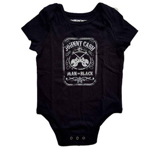 Johnny Cash Kids Baby Grow: Man In Black (Black) Johnny Cash Kids Baby Grow: Man In Black (Black)