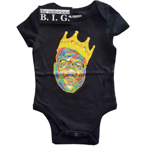 Biggie Smalls Kids Baby Grow: Crown (Black) Biggie Smalls Kids Baby Grow: Crown (Black)