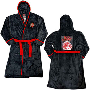 Rod Stewart Unisex Bathrobe: Cherries Logo (Black & Red) (Back Print) Rod Stewart Unisex Bathrobe: Cherries Logo (Black & Red) (Back Print)
