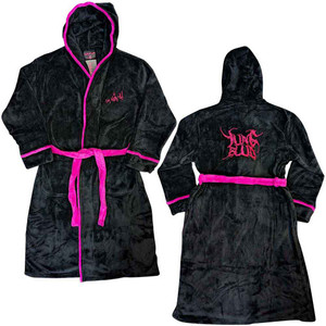 Yungblud Unisex Bathrobe: I'm Weird (Black & Hot Pink) (Back Print) Yungblud Unisex Bathrobe: I'm Weird (Black & Hot Pink) (Back Print)