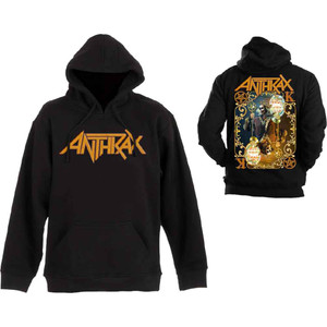 Anthrax Unisex Pullover Hoodie: Evil Twin (Black) (Back Print) Anthrax Unisex Pullover Hoodie: Evil Twin (Black) (Back Print)