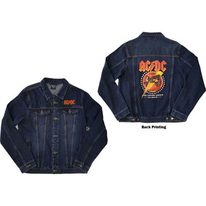 AC/DC Unisex Denim Jacket: About To Rock (Denim Blue) (Back Print) AC/DC Unisex Denim Jacket: About To Rock (Denim Blue) (Back Print)