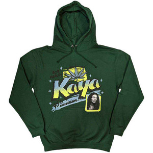 Bob Marley Unisex Pullover Hoodie: Kaya (Green) Bob Marley Unisex Pullover Hoodie: Kaya (Green)