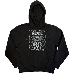 AC/DC Unisex Pullover Hoodie: Cannon Swig (Black)