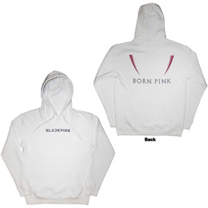 BlackPink Unisex Pullover Hoodie: Born Pink (White) (Back Print) BlackPink Unisex Pullover Hoodie: Born Pink (White) (Back Print)