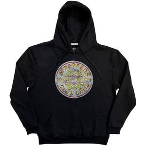 The Beatles Unisex Pullover Hoodie: Sgt Pepper (Black)