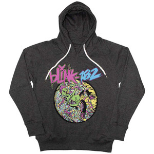 Blink-182 Unisex Pullover Hoodie: Overboard Event (Charcoal Grey) Blink-182 Unisex Pullover Hoodie: Overboard Event (Charcoal Grey)