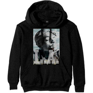 Tupac Unisex Pullover Hoodie: LA Skyline (Black) Tupac Unisex Pullover Hoodie: LA Skyline (Black)