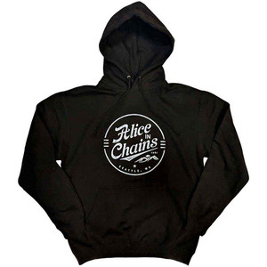Alice In Chains Unisex Pullover Hoodie: Circle Emblem (Black) Alice In Chains Unisex Pullover Hoodie: Circle Emblem (Black)