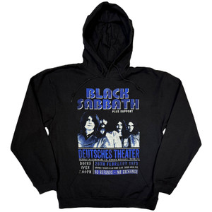 Black Sabbath Unisex Eco Pullover Hoodie: Deutsches '73 (Black) Black Sabbath Unisex Eco Pullover Hoodie: Deutsches '73 (Black)