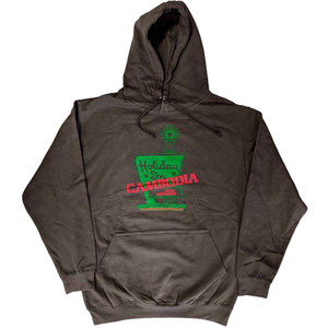 Dead Kennedys Unisex Pullover Hoodie: Holiday in Cambodia (Grey) Dead Kennedys Unisex Pullover Hoodie: Holiday in Cambodia (Grey)