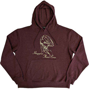 Billie Eilish Unisex Pullover Hoodie: Happier Than Ever (Brown) Billie Eilish Unisex Pullover Hoodie: Happier Than Ever (Brown)