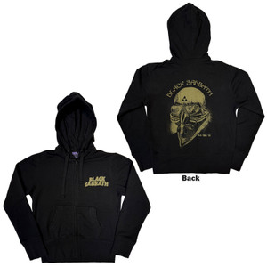 Black Sabbath Ladies Zipped Hoodie: Tour 1978 (Black) (Back Print) Black Sabbath Ladies Zipped Hoodie: Tour 1978 (Black) (Back Print)