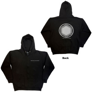 Bring Me The Horizon Unisex Zipped Hoodie: Flower of Life (Black) (Back Print) Bring Me The Horizon Unisex Zipped Hoodie: Flower of Life (Black) (Back Print)