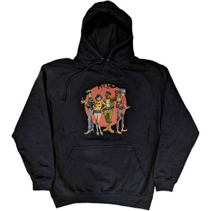 Gorillaz Unisex Pullover Hoodie: Group Circle Rise (Navy Blue) Gorillaz Unisex Pullover Hoodie: Group Circle Rise (Navy Blue)