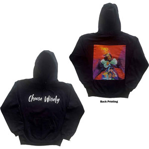 J Cole Unisex Pullover Hoodie: Choose Wisely (Black) (Back Print) J Cole Unisex Pullover Hoodie: Choose Wisely (Black) (Back Print)