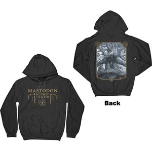 Mastodon Unisex Pullover Hoodie: Hushed & Grim Cover (Black) (Back Print) Mastodon Unisex Pullover Hoodie: Hushed & Grim Cover (Black) (Back Print)