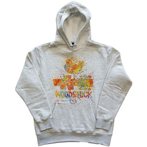 Woodstock Unisex Pullover Hoodie: Splatter (Off White) Woodstock Unisex Pullover Hoodie: Splatter (Off White)