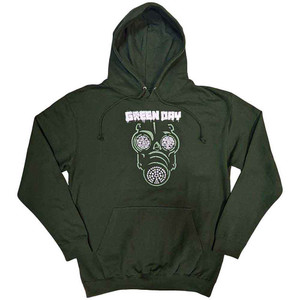 Green Day Unisex Pullover Hoodie: Green Mask (Green)
