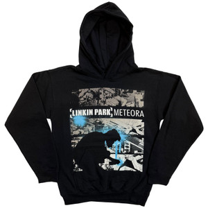 Linkin Park Unisex Pullover Hoodie: Meteora Drip Collage (Black)